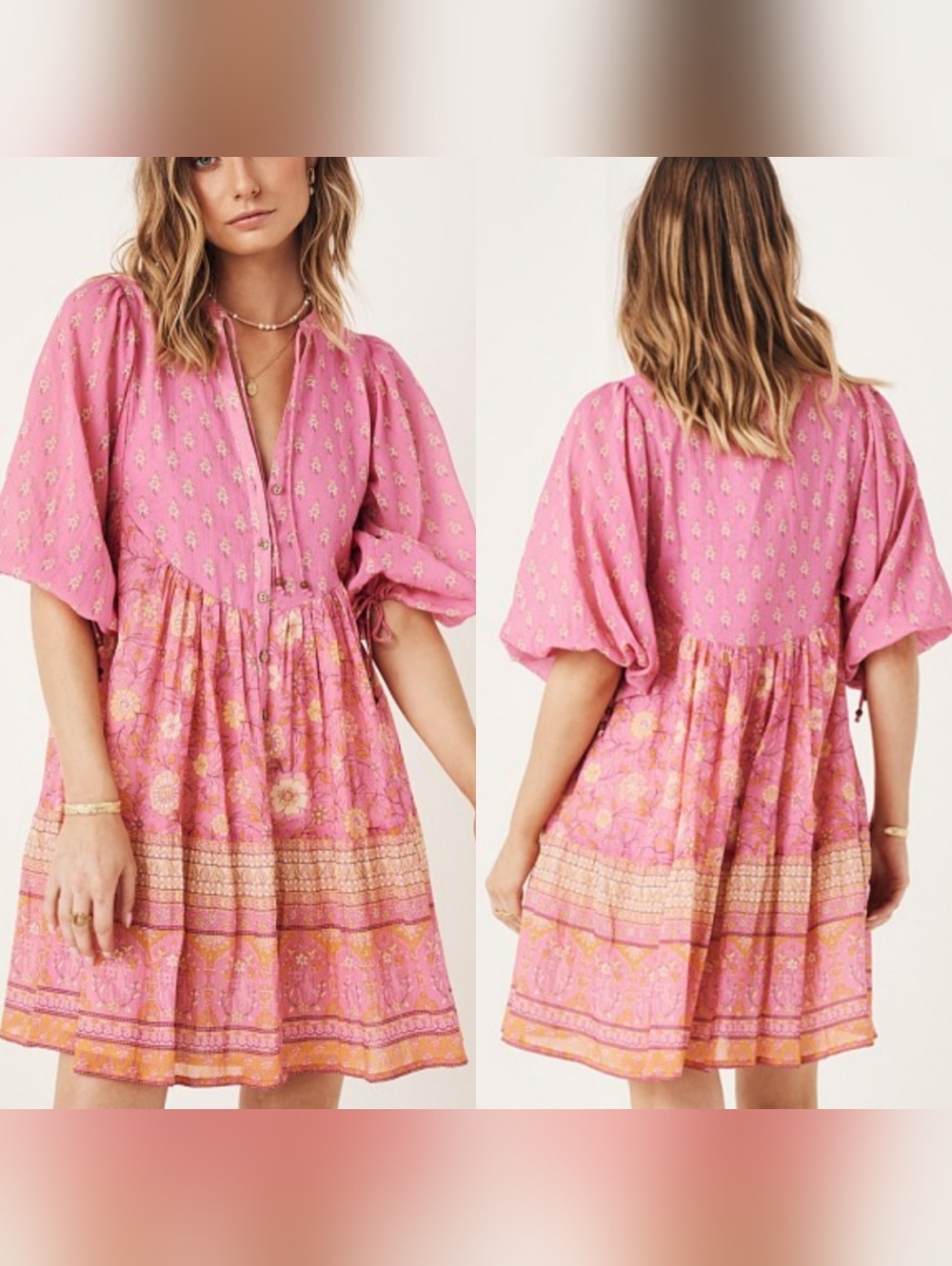 Spell & The Gyspy | Utopia Pink Tunic Mini Dress